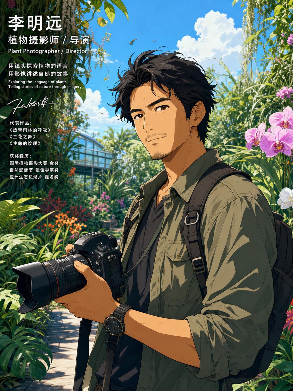 溏心vlog植物摄影师李明远